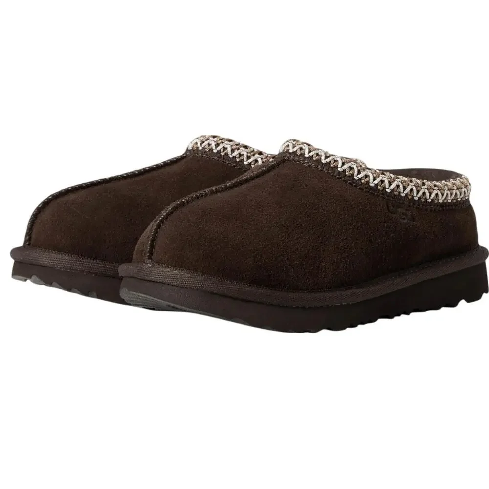 UGG Kids Tasman II Slippers US 1 EU 31 Brown Suede Slip On GUC